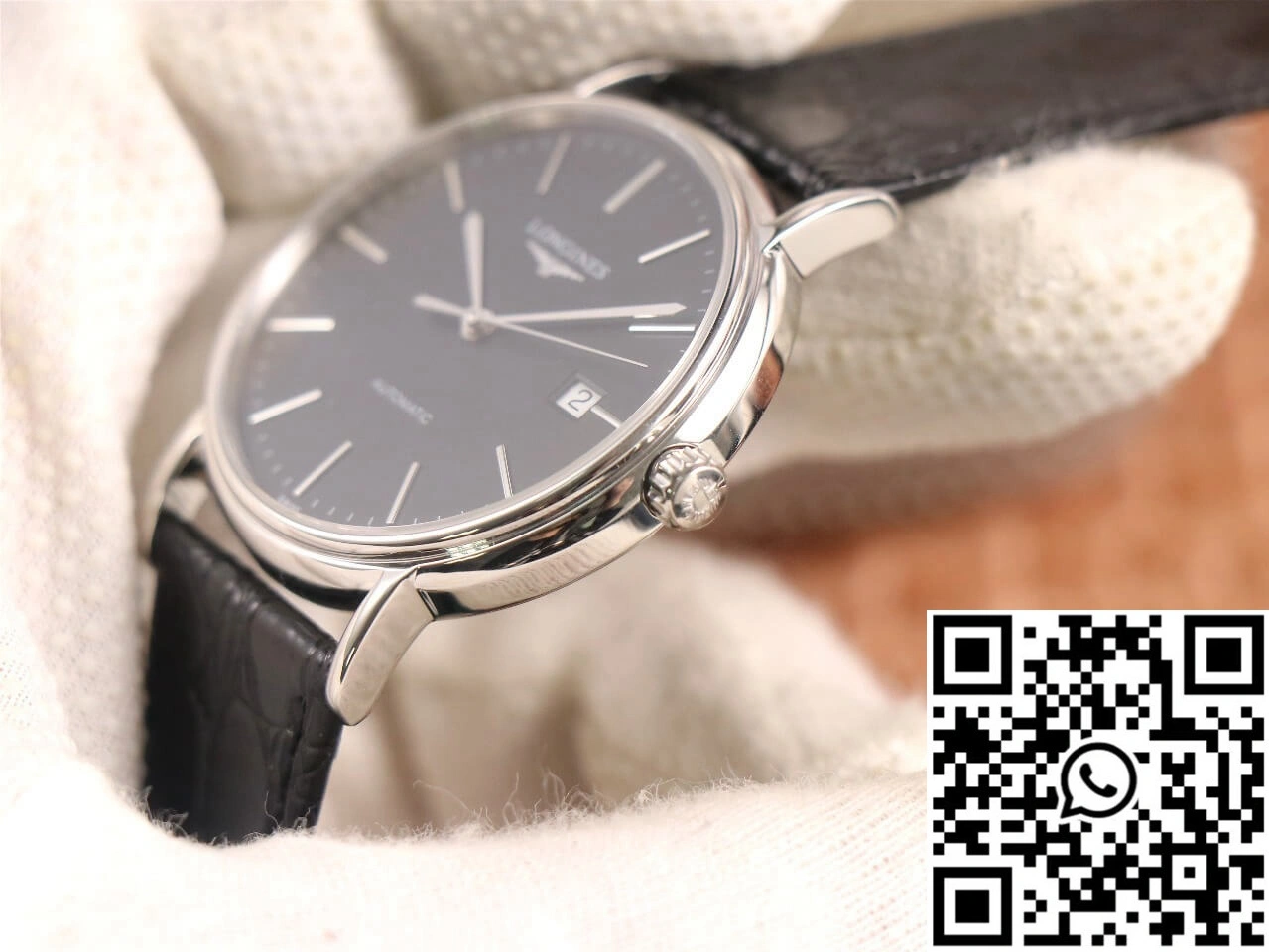 Longines Presence L4.921.4.52.2 KY factory Black Dial Trendsetting 2156