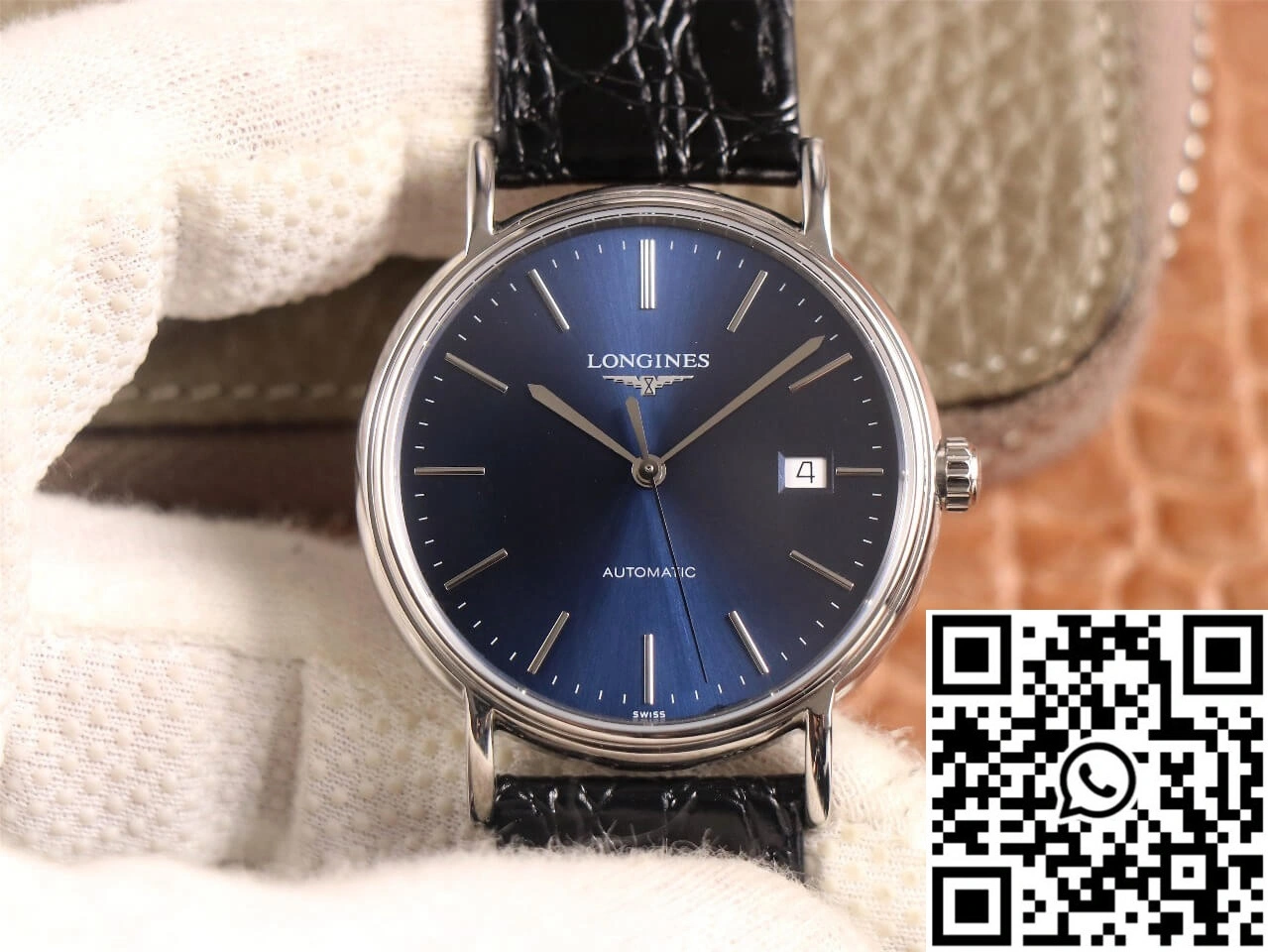 Functional Longines Presence L4.921.4.92.2 KY Factory Blue Dial 2147