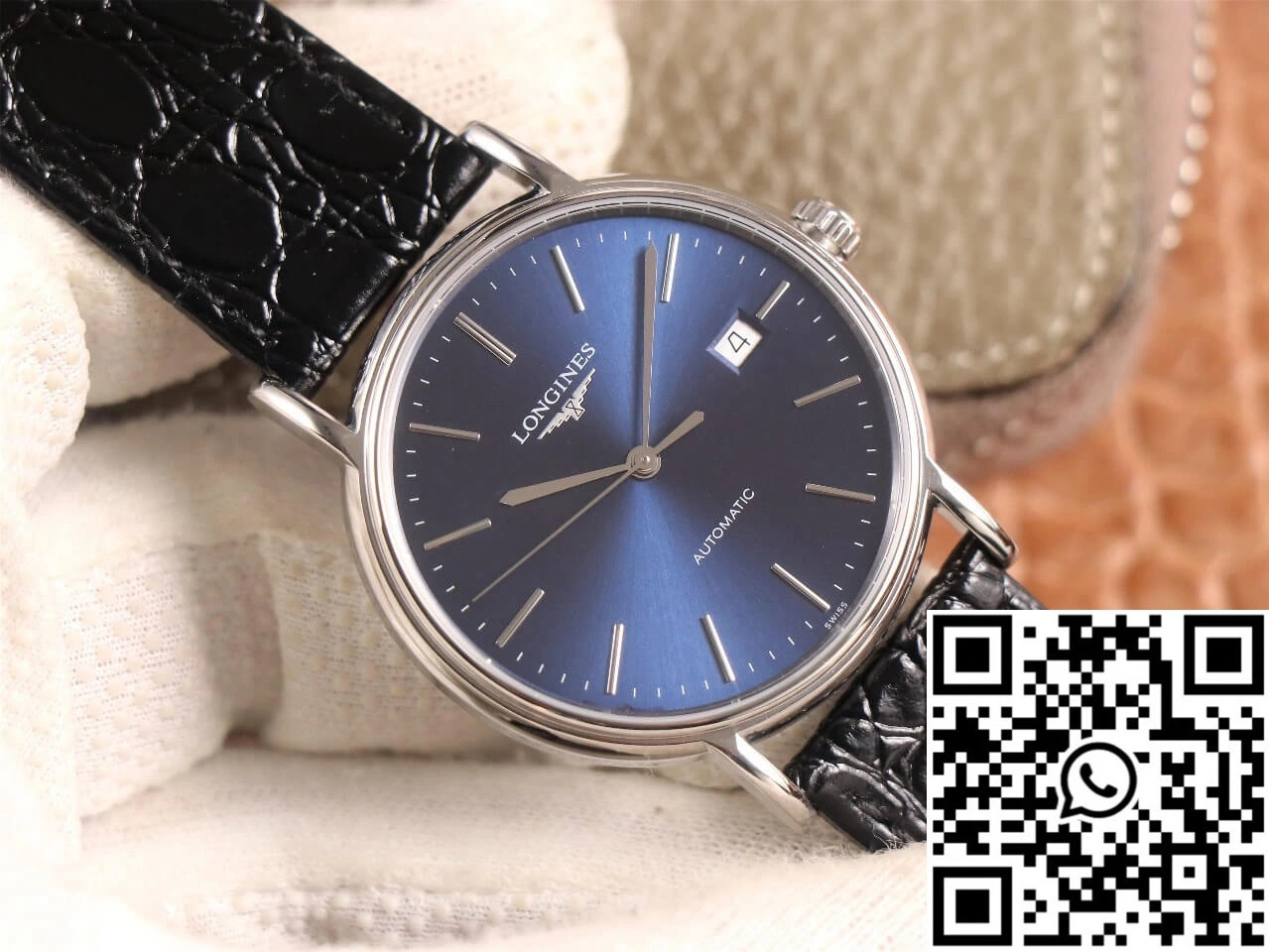 Functional Longines Presence L4.921.4.92.2 KY Factory Blue Dial 2147