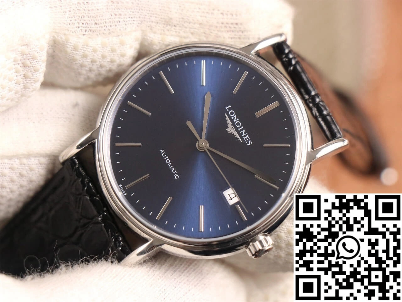 Functional Longines Presence L4.921.4.92.2 KY Factory Blue Dial 2147
