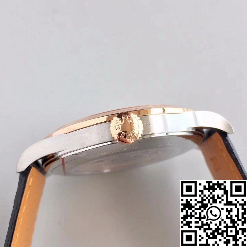 Longines Record L2.820.4.76.2 18K Rose Gold Silver Dial RelaxedFit 2195