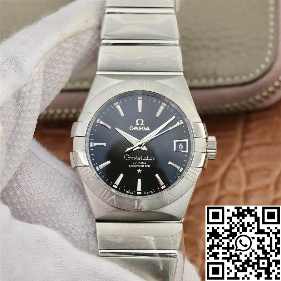 OdorResistant Omega Constellation 123.10.38.21.01.001 VS Factory Black Dial 273