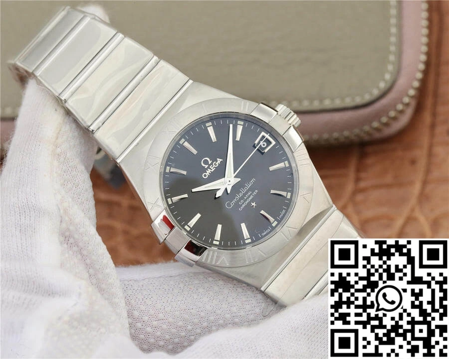 OdorResistant Omega Constellation 123.10.38.21.01.001 VS Factory Black Dial 273