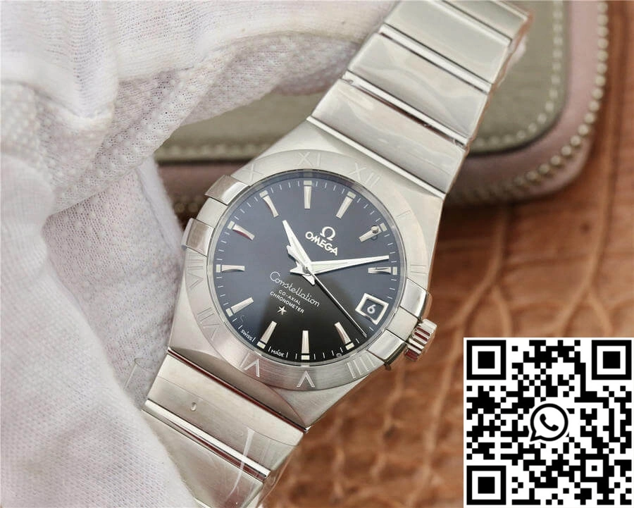 OdorResistant Omega Constellation 123.10.38.21.01.001 VS Factory Black Dial 273