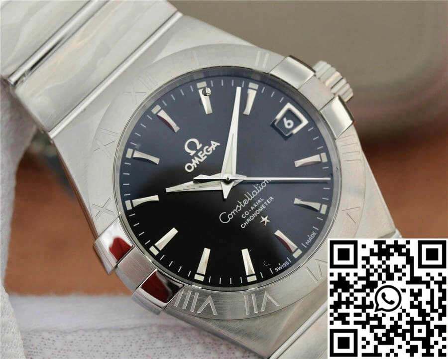 OdorResistant Omega Constellation 123.10.38.21.01.001 VS Factory Black Dial 273