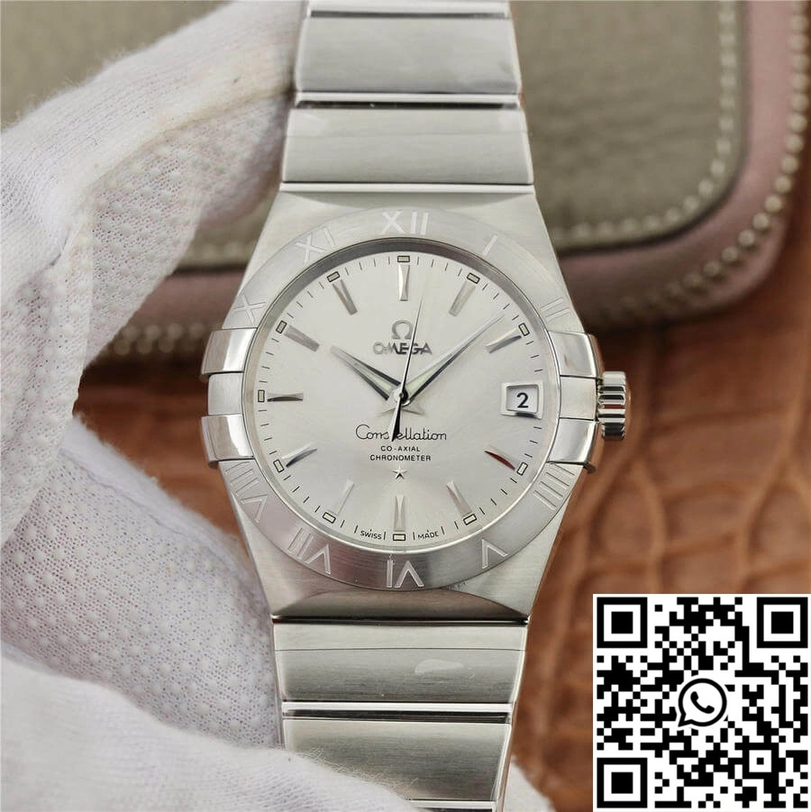 Bright Omega Constellation 123.10.38.21.02.001 VS Factory Silvery White Dial 288
