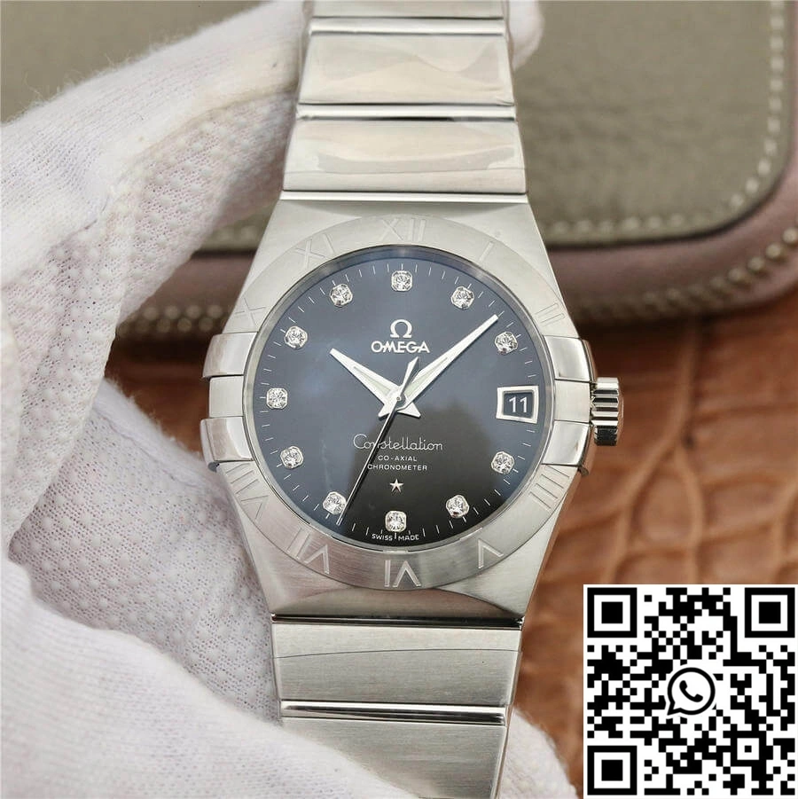 Omega Constellation 123.10.38.21.51.001 VS Factory Diamond-set Dial TimelessDesign 283
