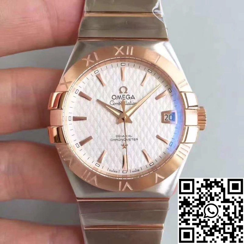 Chic Omega Constellation 123.20.38.21.02.008 38MM 3S Factory White Textured Dial 287