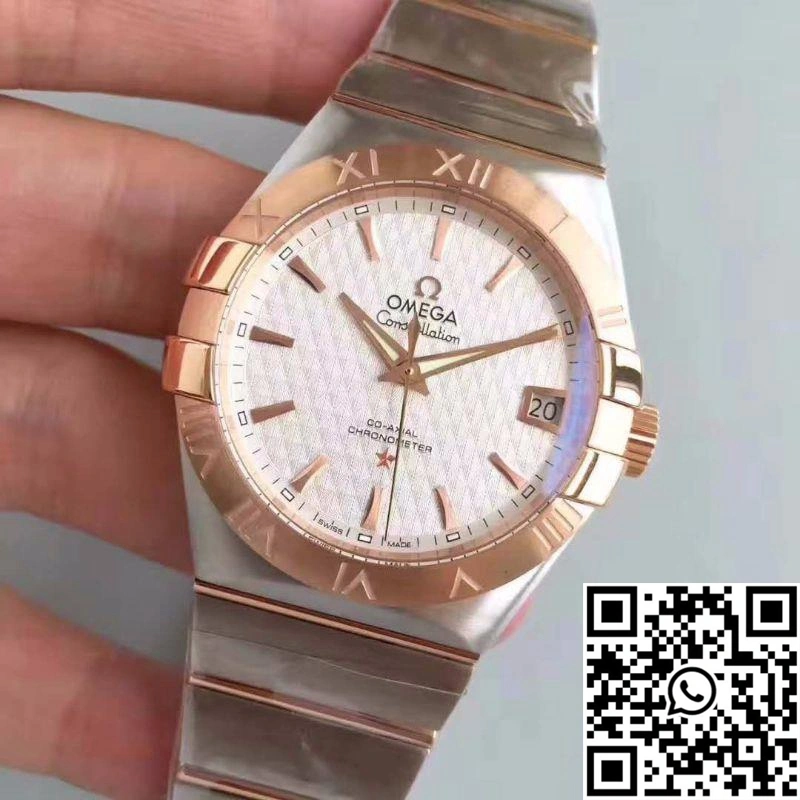 Chic Omega Constellation 123.20.38.21.02.008 38MM 3S Factory White Textured Dial 287