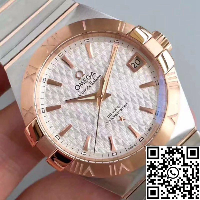 Chic Omega Constellation 123.20.38.21.02.008 38MM 3S Factory White Textured Dial 287