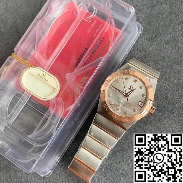 Omega Constellation 123.20.38.21.52.001 VS Factory Diamond-set Dial Youthful 316