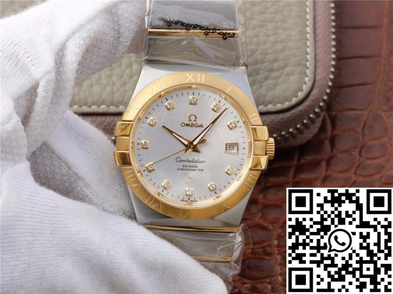 Omega Constellation 123.20.38.21.52.002 V6 Factory White Dial Effortless 290