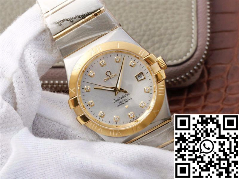 Omega Constellation 123.20.38.21.52.002 V6 Factory White Dial Effortless 290
