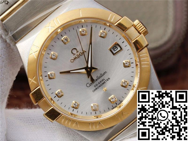 Omega Constellation 123.20.38.21.52.002 V6 Factory White Dial Effortless 290
