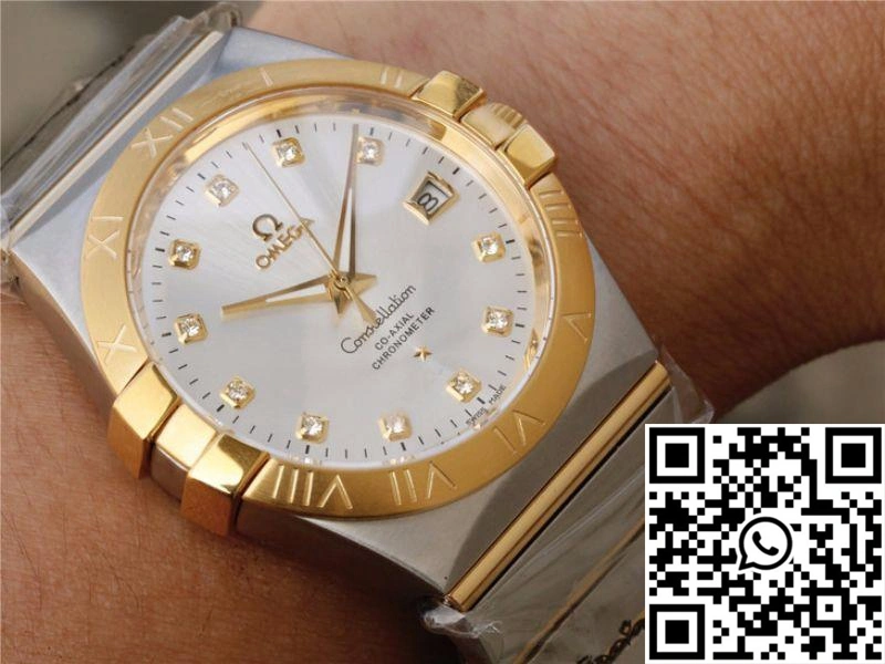 Omega Constellation 123.20.38.21.52.002 V6 Factory White Dial Effortless 290