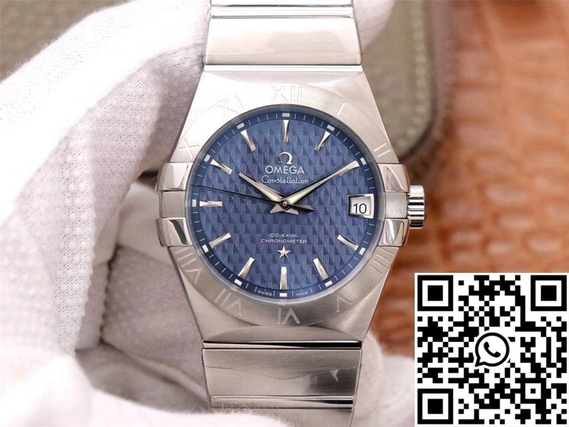 Bright Omega Constellation Co-Axial 38MM 123.10.38.21.03.001 VS Factory Blue Dial 274