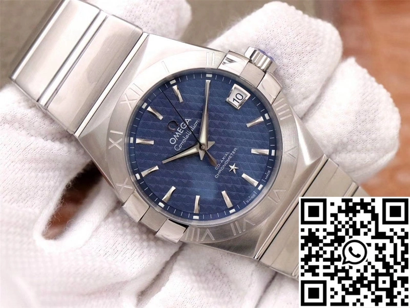 Bright Omega Constellation Co-Axial 38MM 123.10.38.21.03.001 VS Factory Blue Dial 274
