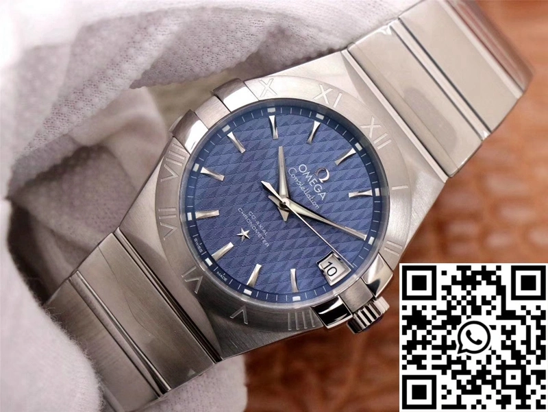 Bright Omega Constellation Co-Axial 38MM 123.10.38.21.03.001 VS Factory Blue Dial 274