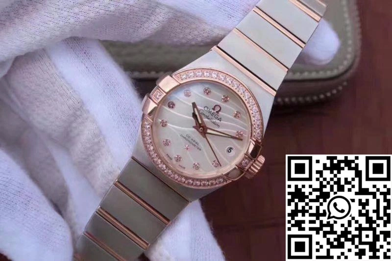Durable Omega Constellation Double Eagle Lady Pink Mother-Of-Pearl Dial 27MM 3S Factory 292