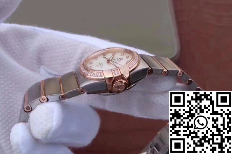 Durable Omega Constellation Double Eagle Lady Pink Mother-Of-Pearl Dial 27MM 3S Factory 292
