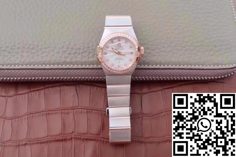 Durable Omega Constellation Double Eagle Lady Pink Mother-Of-Pearl Dial 27MM 3S Factory 292