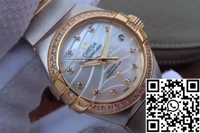 Stylish Omega Constellation Double Eagle Lady White Mother-Of-Pearl Dial 27MM 3S Factory 284