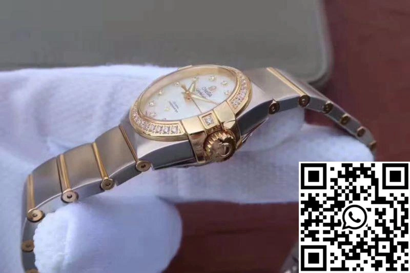 Stylish Omega Constellation Double Eagle Lady White Mother-Of-Pearl Dial 27MM 3S Factory 284