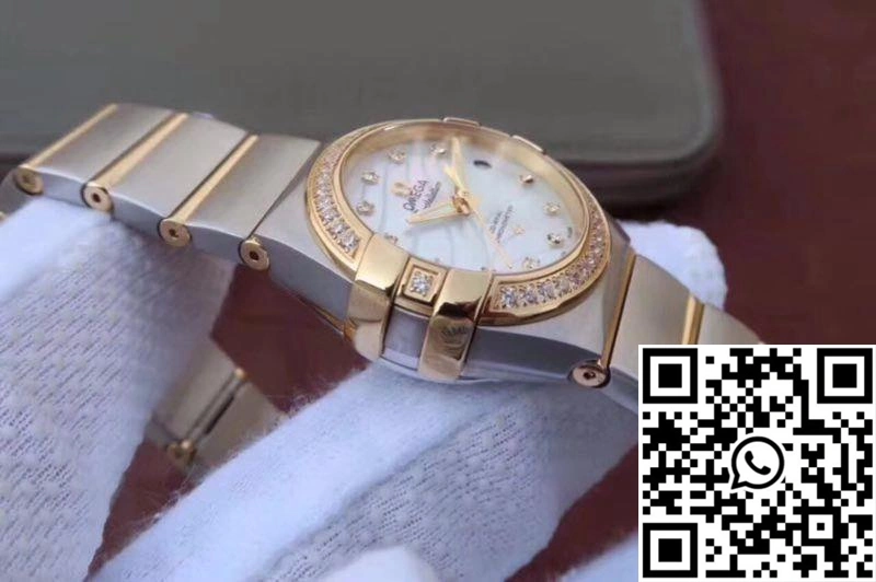 Stylish Omega Constellation Double Eagle Lady White Mother-Of-Pearl Dial 27MM 3S Factory 284
