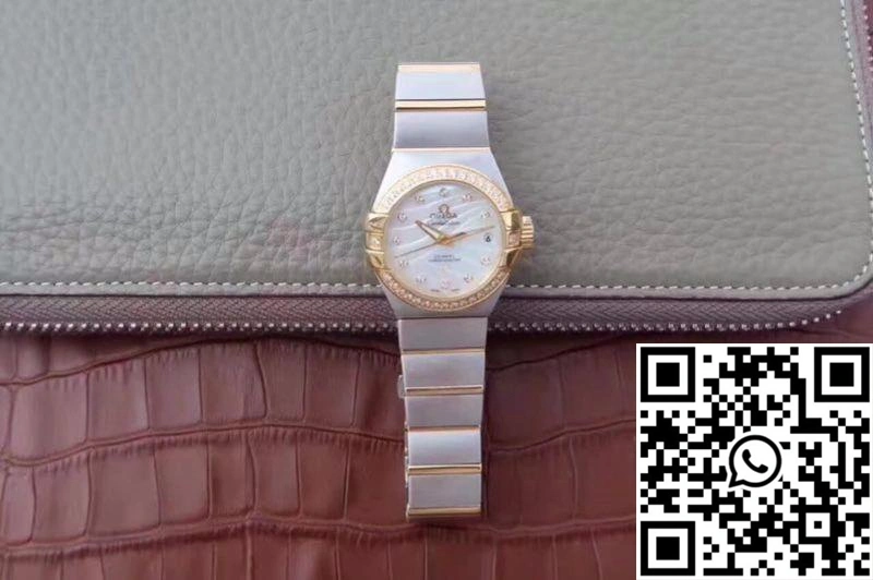 Stylish Omega Constellation Double Eagle Lady White Mother-Of-Pearl Dial 27MM 3S Factory 284