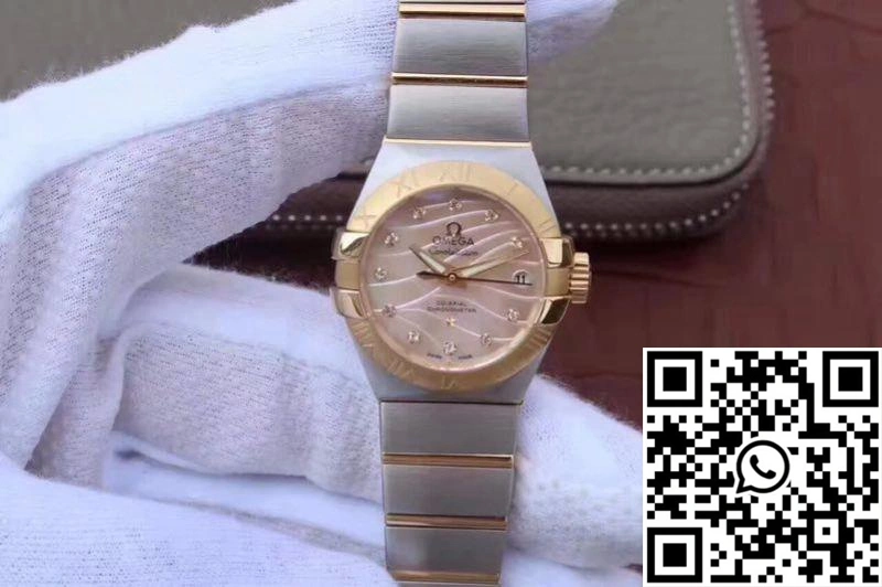 Omega Constellation Double Eagle Lady Yellow Mother-Of-Pearl Dial 27MM 3S Factory Classic 280