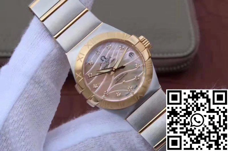 Omega Constellation Double Eagle Lady Yellow Mother-Of-Pearl Dial 27MM 3S Factory Classic 280