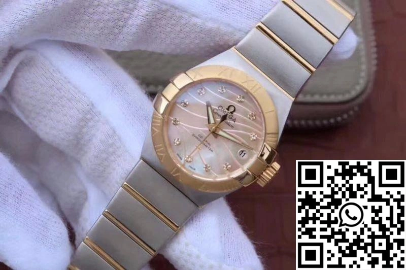 Omega Constellation Double Eagle Lady Yellow Mother-Of-Pearl Dial 27MM 3S Factory Classic 280