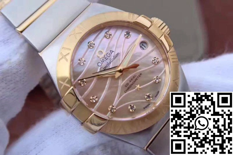 Omega Constellation Double Eagle Lady Yellow Mother-Of-Pearl Dial 27MM 3S Factory Classic 280