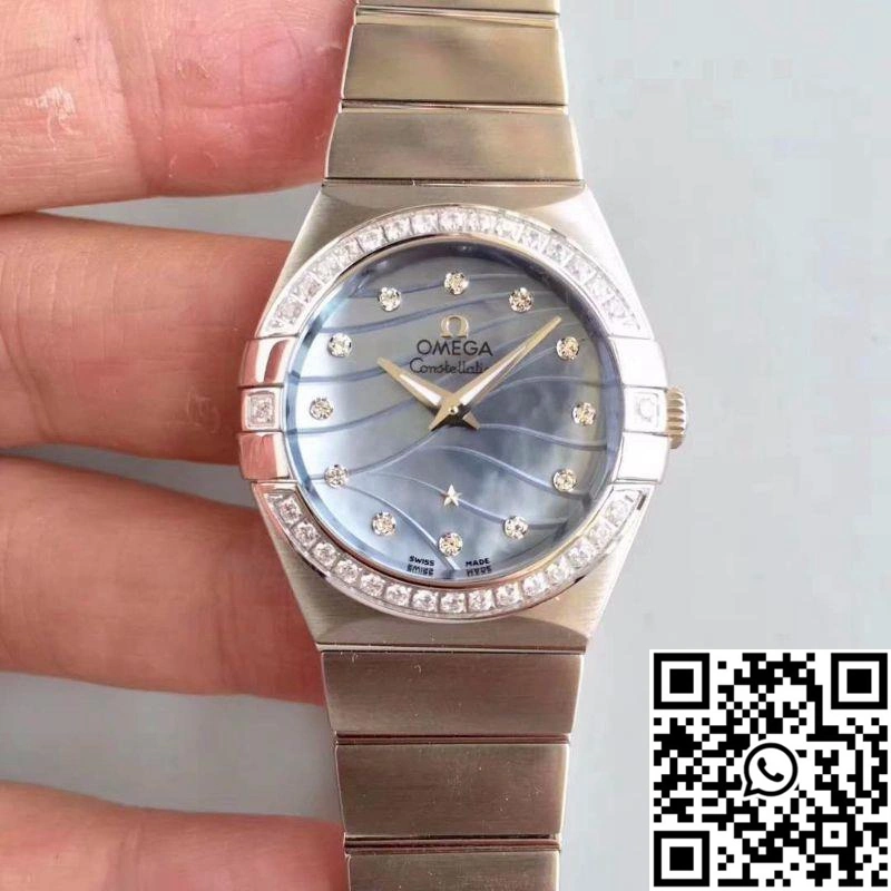 Omega Constellation Ladies 123.15.24.60.55.006 Blue Dial Effortless 275