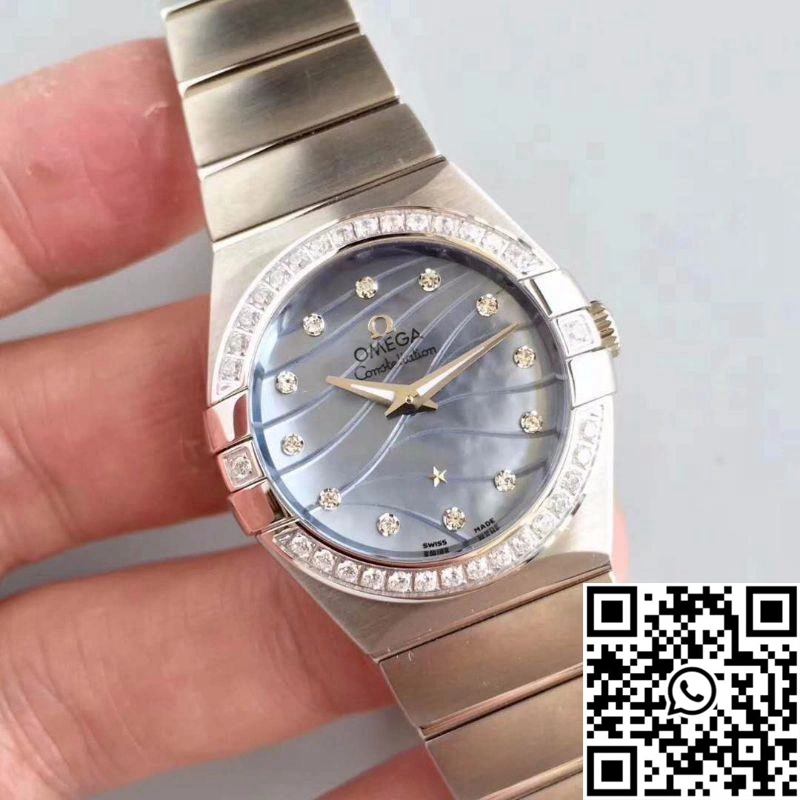 Omega Constellation Ladies 123.15.24.60.55.006 Blue Dial Effortless 275