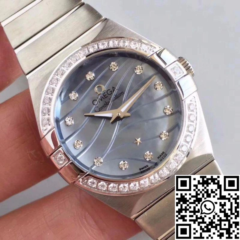 Omega Constellation Ladies 123.15.24.60.55.006 Blue Dial Effortless 275