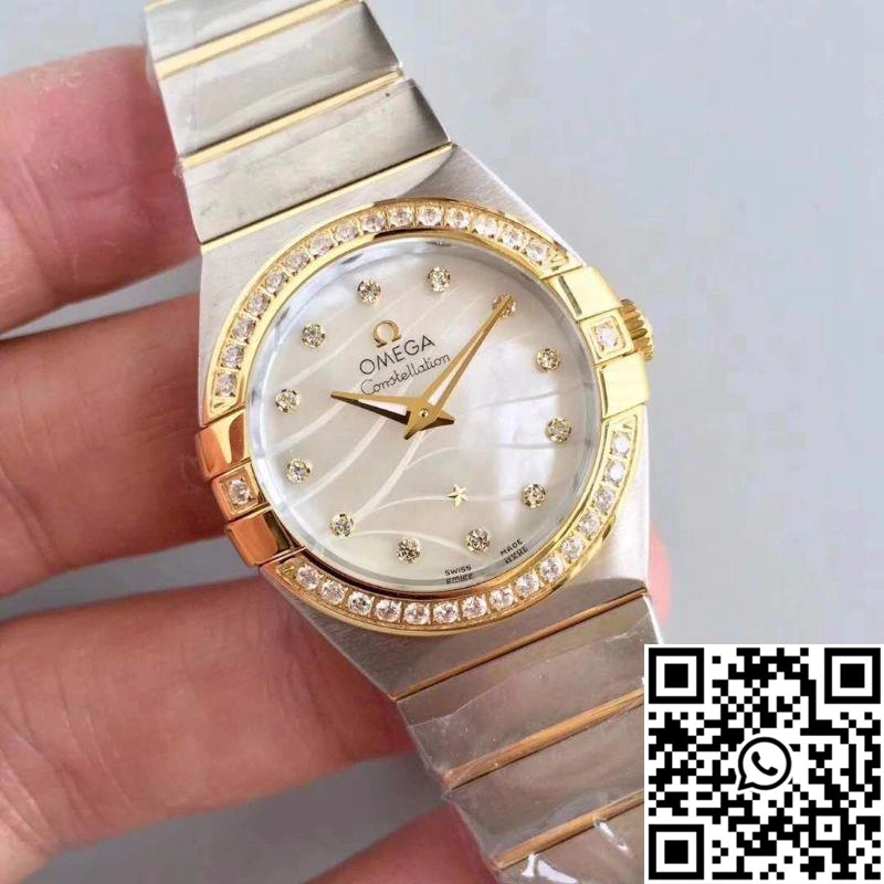 Omega Constellation Ladies 123.25.24.60.55.011 White Mother Of Pearl Dial Fashionable 281
