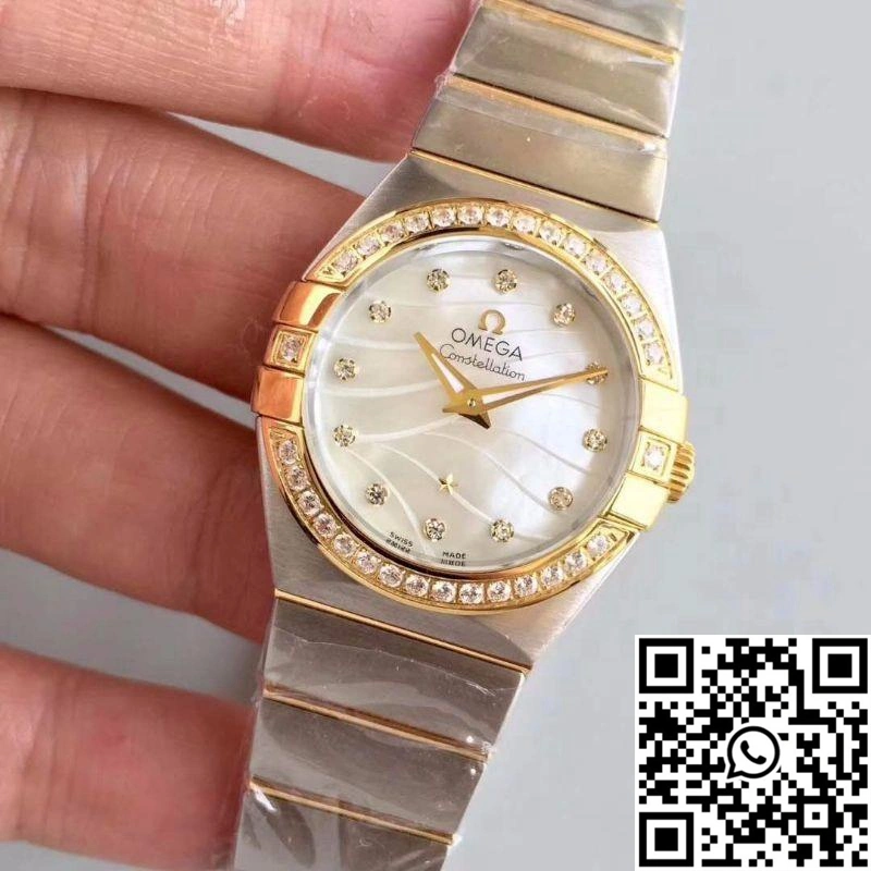 Omega Constellation Ladies 123.25.24.60.55.011 White Mother Of Pearl Dial Fashionable 281