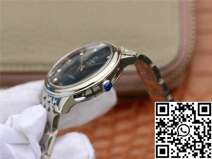 EyeCatching Omega De Ville 424.10.33.20.53.001 MKS Factory Diamond Blue Dial 301