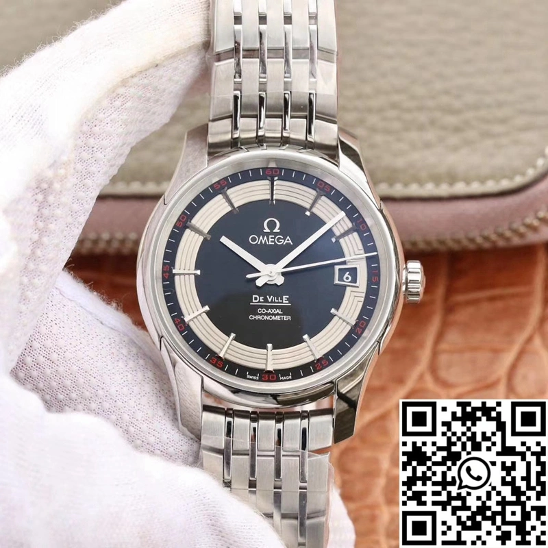 Omega De Ville 431.30.41.21.01.001 VS Factory Black Dial Stretchable 299
