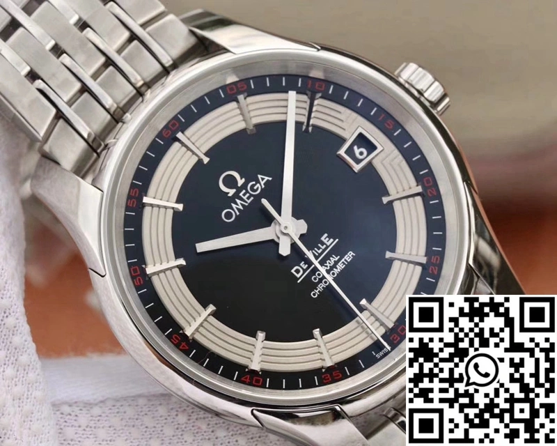 Omega De Ville 431.30.41.21.01.001 VS Factory Black Dial Stretchable 299