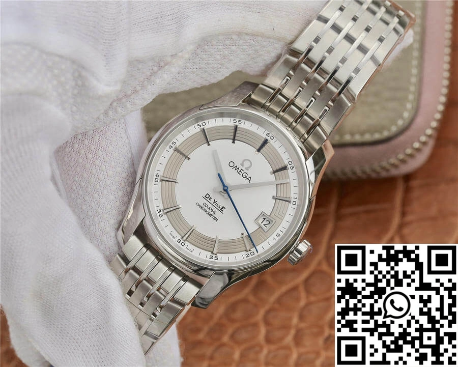 Omega De Ville 431.30.41.21.02.001 VS Factory Silver Dial Stainless Steel Strap Practical 298