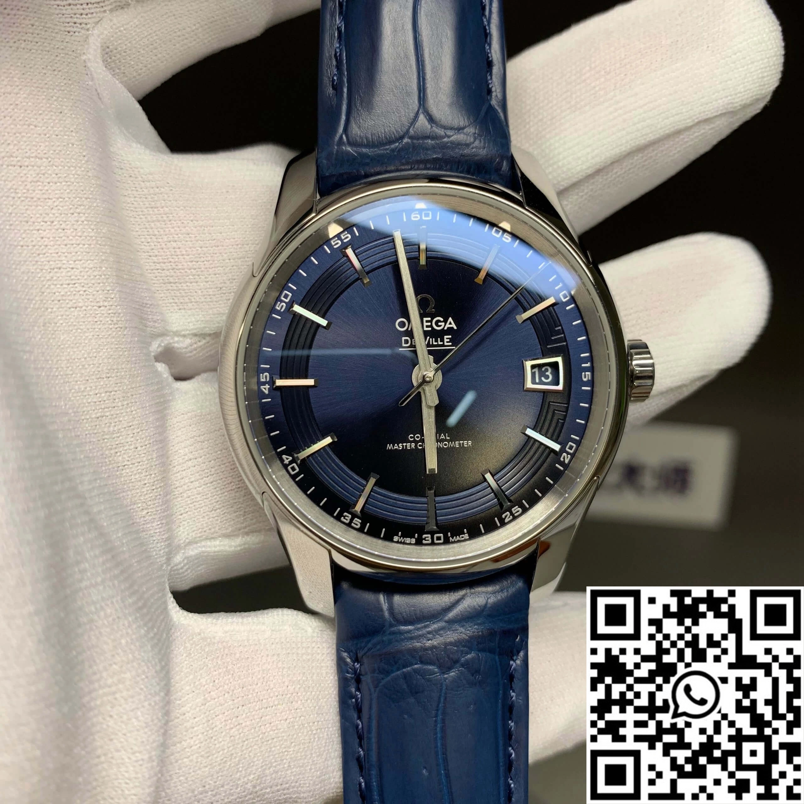 Omega De Ville 433.33.41.21.03.001 VS Factory Blue Dial WaterResistant 318