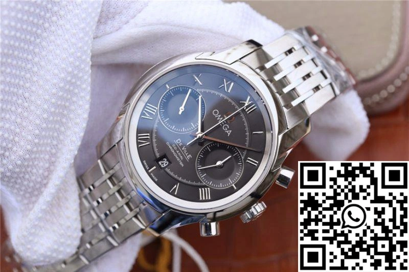Sustainable Omega De Ville Chronograph 42MM 431.10.42.51.01.001 OM Factory Black Dial 306