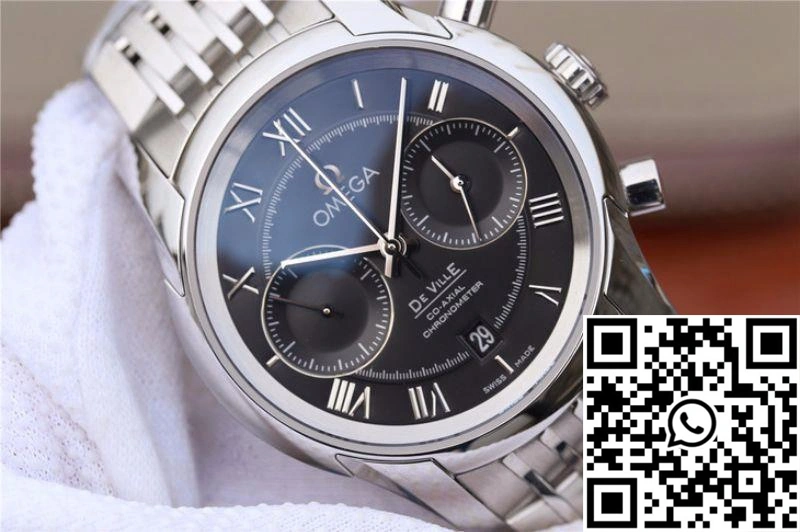 Sustainable Omega De Ville Chronograph 42MM 431.10.42.51.01.001 OM Factory Black Dial 306