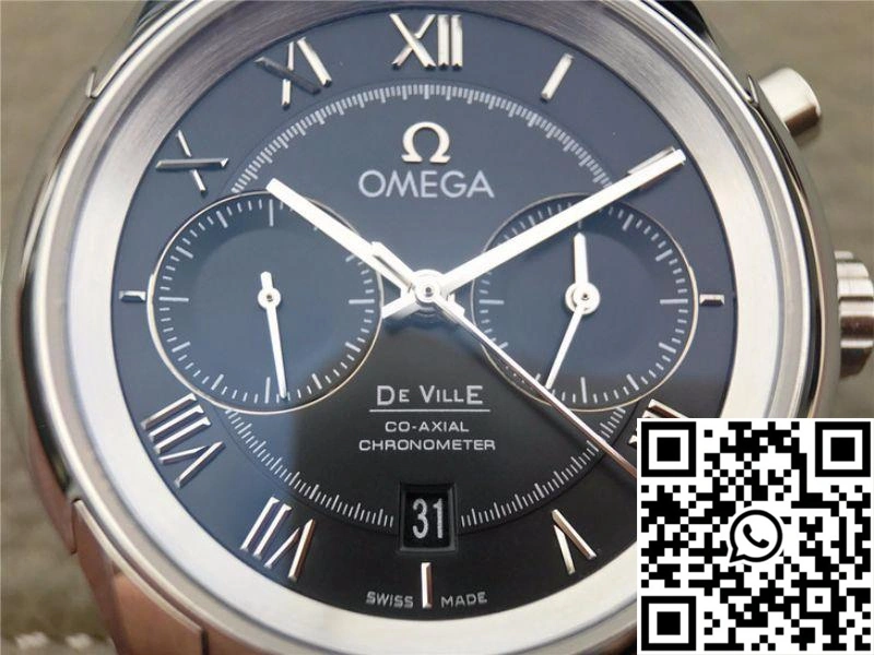 Sustainable Omega De Ville Chronograph 42MM 431.10.42.51.01.001 OM Factory Black Dial 306