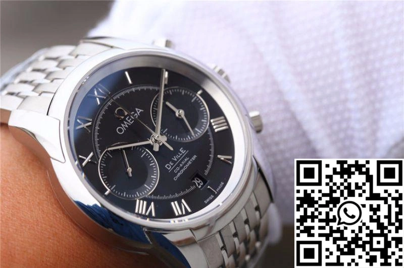 Sustainable Omega De Ville Chronograph 42MM 431.10.42.51.01.001 OM Factory Black Dial 306