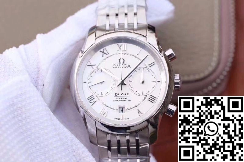Breathable Omega De Ville Co-Axial Chronograph 42MM 431.10.42.51.02.001 OM Factory White Dial 314