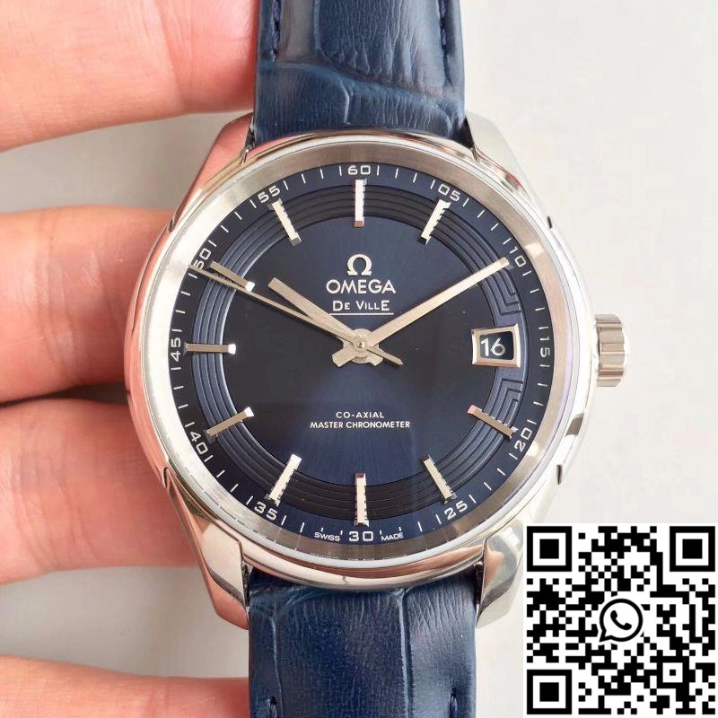Comfortable Omega De Ville Hour Vision Co-Axial 41MM 431.33.41.21.03.001 3S Factory Blue Dial 322