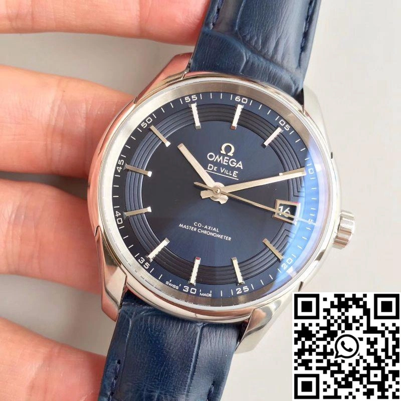 Comfortable Omega De Ville Hour Vision Co-Axial 41MM 431.33.41.21.03.001 3S Factory Blue Dial 322